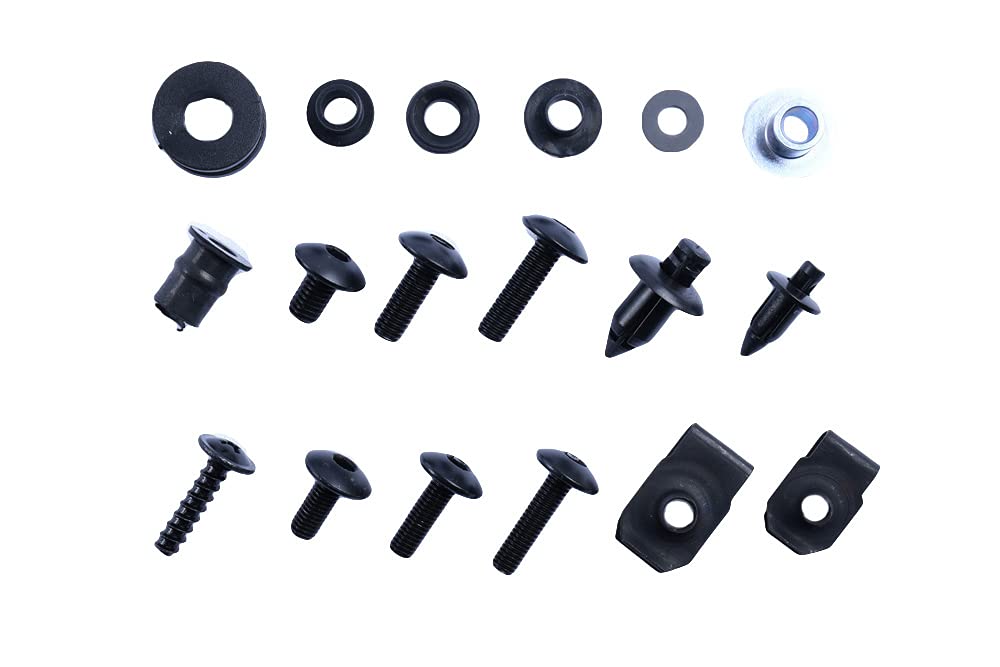 avdb-moto Kit Viti Viteria Carena M5, M6 compatibile con YAMAHA YZF R6 YZF-R6 2008-2016 (Nero)