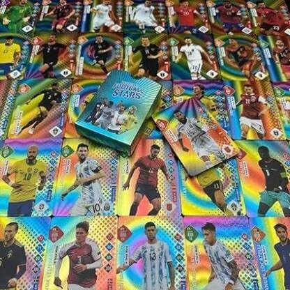 Wagela Playing Cards World Football Soccer Star 55 Rainbow Cards, Soccer Trading Card Game (Rainbow) (B0CXDXN55W) Amazon Price History, Amazon Price Tracker