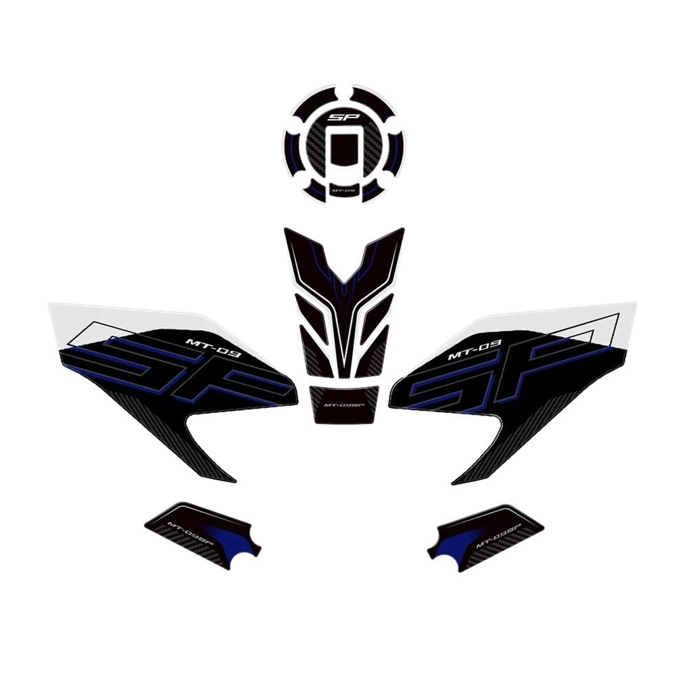 Motorcycle Anti-Slip Fuel Tank Pad Sticker Protector Decal Accessories for Ya&maha MT-09 SP MT 09 SP MT09SP 2024 Gas Tanks Protector