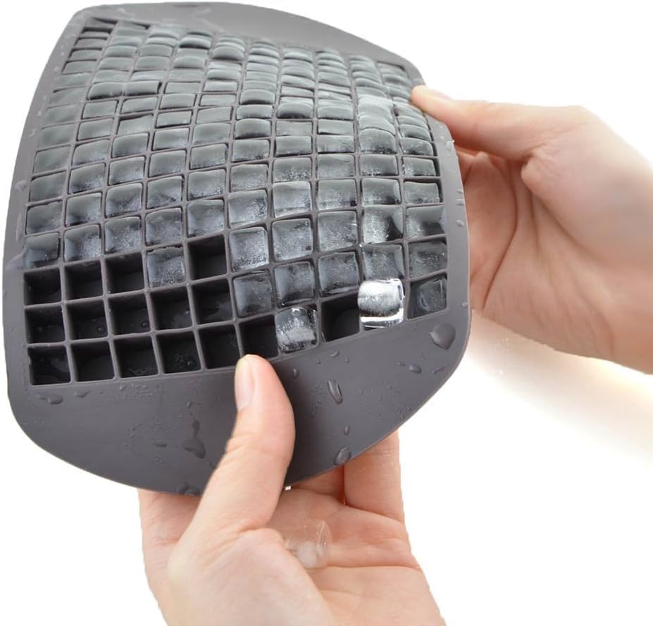 Molde de silicona para hielo mini cubos 160 piezas marrón oscuro miniatura 1