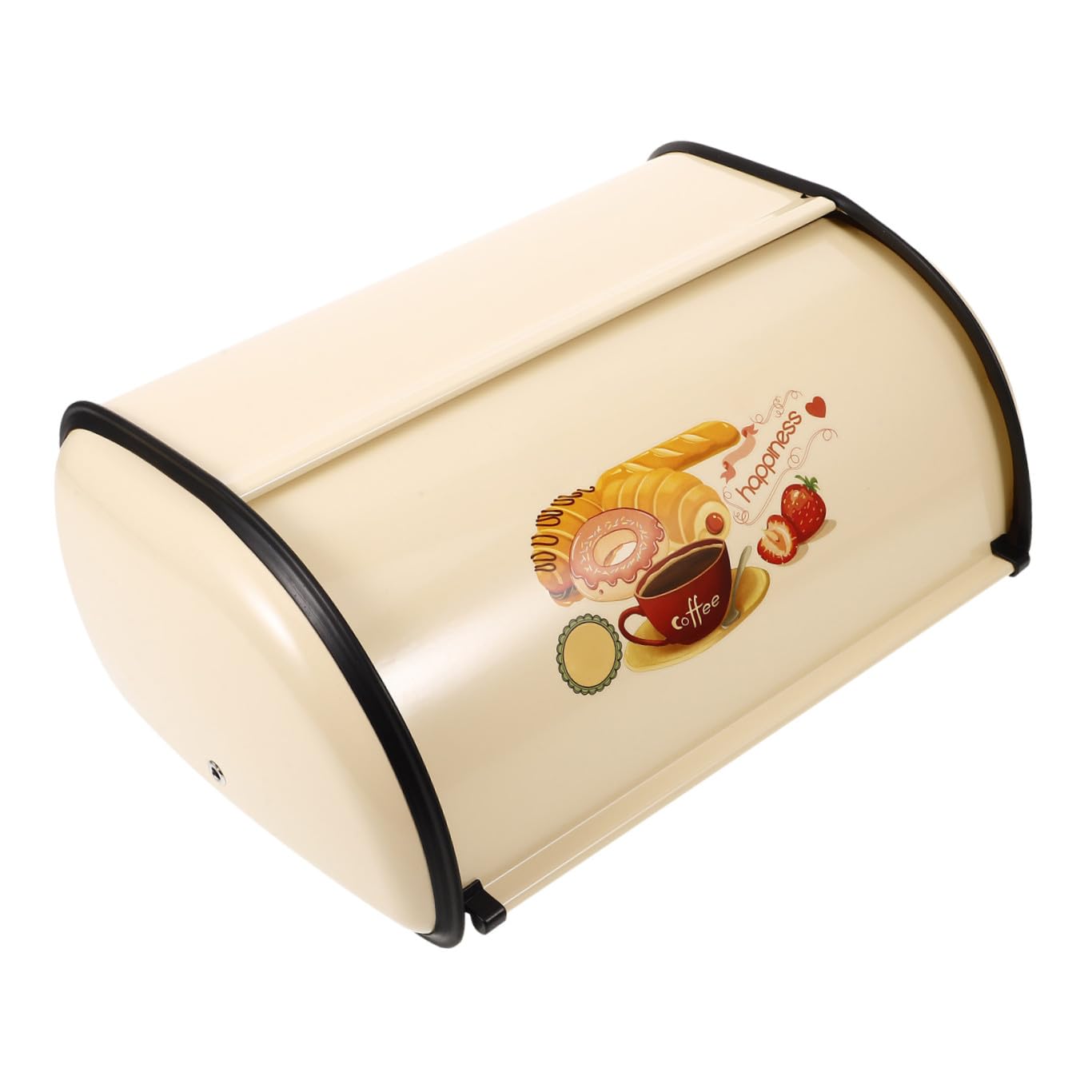 Toyvian Contenedor de Encimera Dorado de Hierro Estilo Vintage para Almacenar Pan y Productos de Panadería con Diseño Compacto para Decoración de Cocina