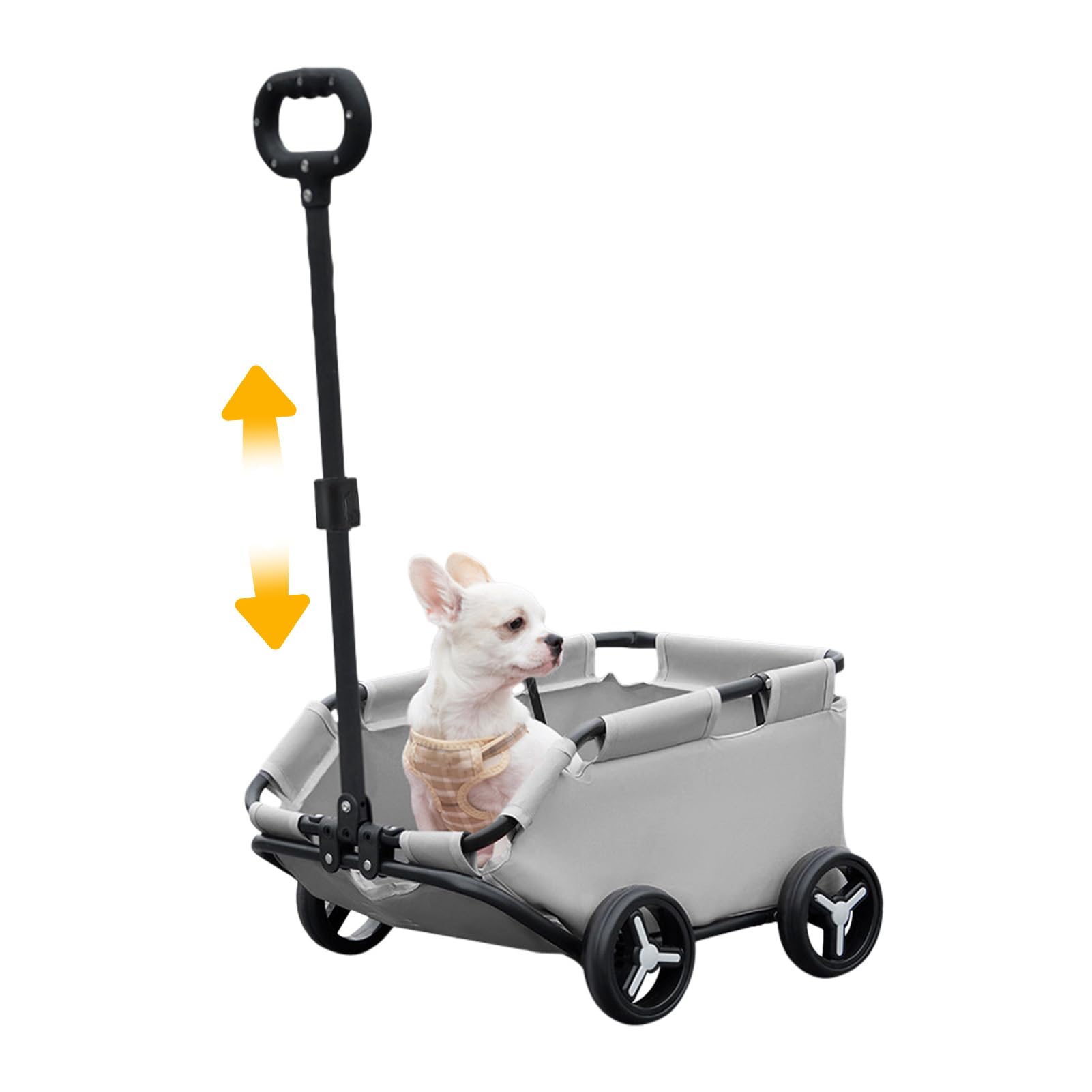 Anulely Cochecito para perros pequeños, cochecitos para gatos | Transportador de gatos enrollable, transportador de mascotas - Carrito ligero y plegable para perros, para viajar, ir de compras,