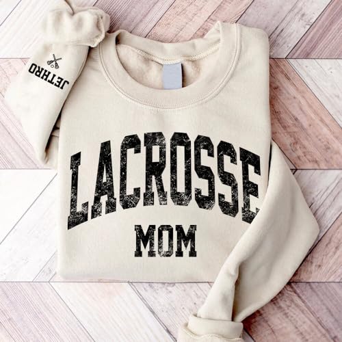 Personalized Lacrosse Mom Shirt, Custom Sport Mom Shirt, Shirt for Lacrosse Mom Lover, Gift for Mom, Support Lacrosse Match Outfit 24