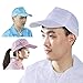 5 Pieces ESD Anti-Static Sun Caps with Hard Brim – Static-Safe Baseball Hats for Cleanrooms & Industrial Work (Blue)