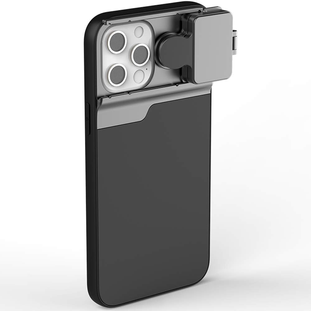 Multi Camera Lens Kit Phone Case for iPhone 12 Pro Max Multi-Function 4K HD 5 in 1 10X Macro Lens+25X Macro Lens+180° Ringed Fisheye Lens+2X Telephoto