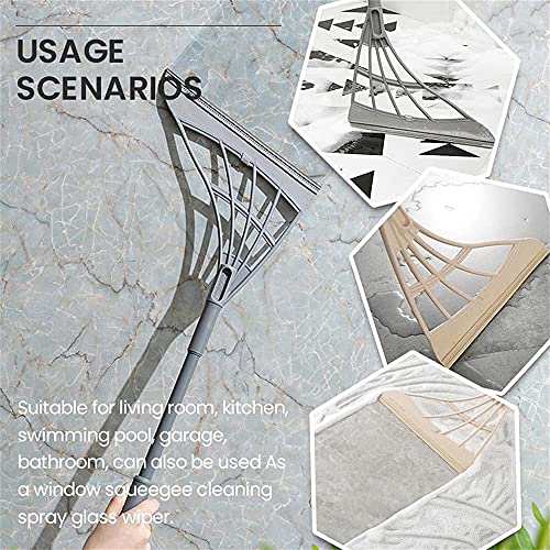 2 stks Multifunctionele Magische Bezem, Multifunctionele Waterschraapbezem, 2-in-1 Vloerstofbezem Pet… - Image 8