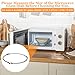 7-Inch Microwave Turntable Ring 2 Pack Glass Plate Tray Support Holder Oven Rotating Roller Ring for Microwave Spinner Replacement Parts Outer Diameter 7