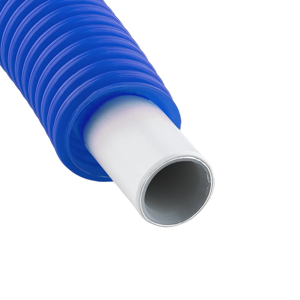 Couronne Tube Multicouche gainé Bleu diamètre 16 millimètres - Longueur 25 mètres - Norme NF 545 pour réseau d'eau potable et chauffage NOYON & THIEBAULT