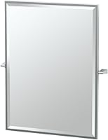 Vista 7 de Gatco 4379SM Bleu, Espejo Rectangular Pequeño, Cromado, 24 Pulgadas