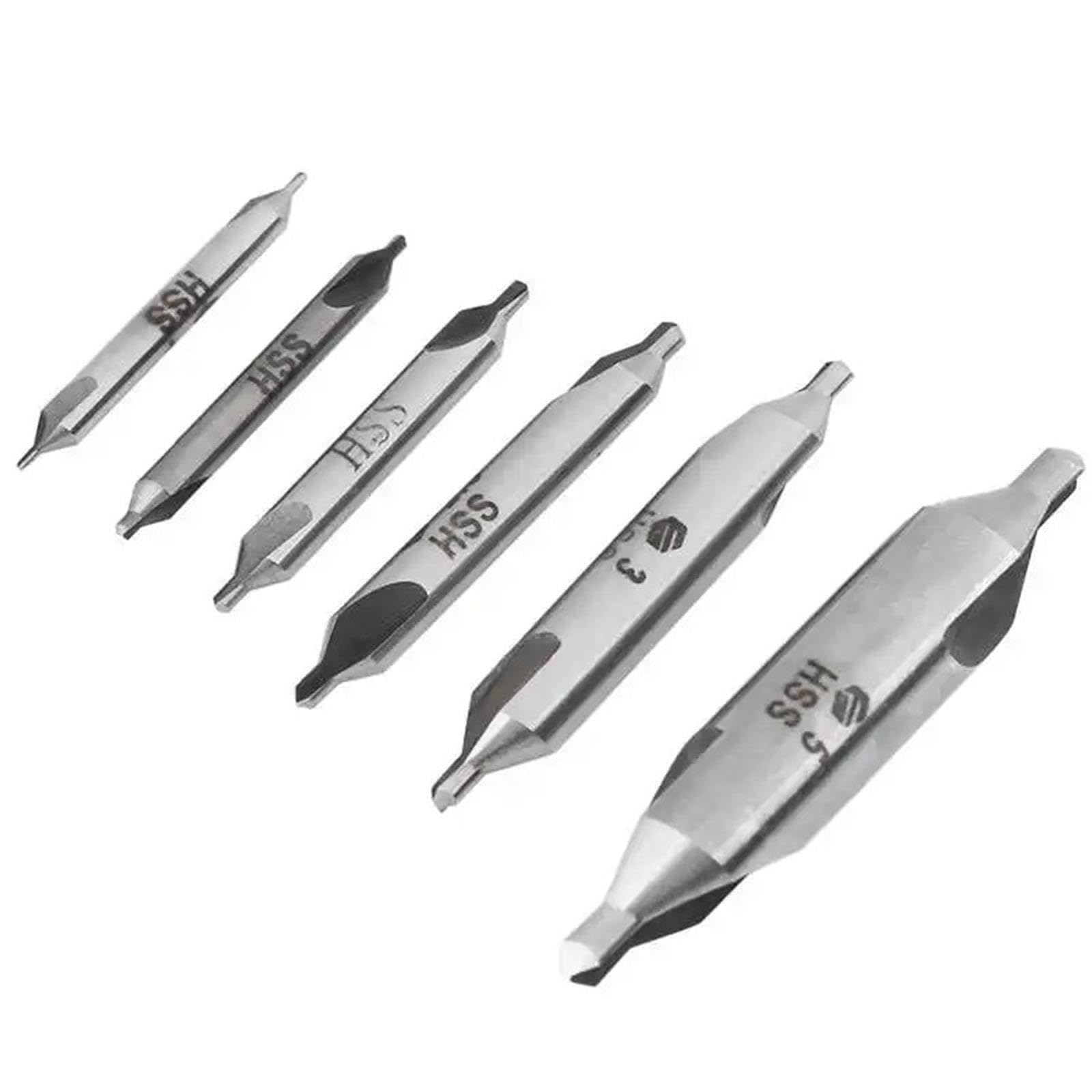 Set Di 6 Punte For Trapano Centrale HSS Da 60 Gradi