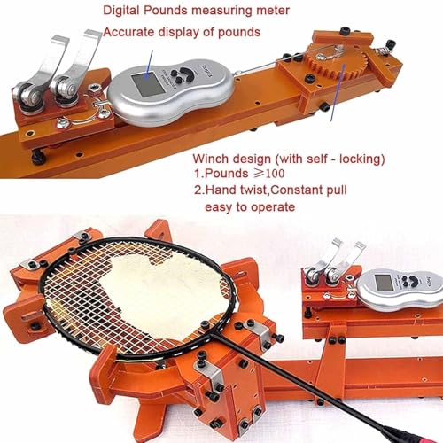 Machine à corder raquette badminton numérique 6 points pour éviter la déformation