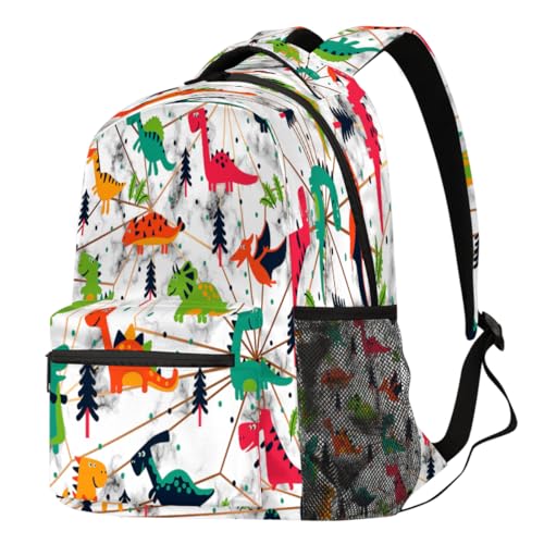 Sac à dos ordinateur portable et voyage imprimé dinosaure coloré