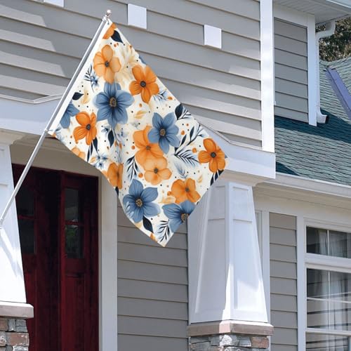 Drapeau toutes saisons double face lavable pour cour et maison