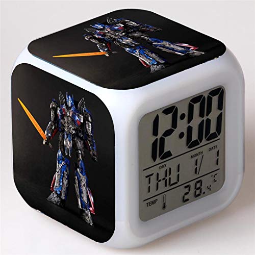Feng Astar Bedroom Alarm Clock for Kids, Bedside Alarm Clock with 7 Color