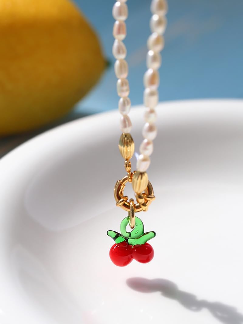 NONNYL Pearl Necklace for Women Gifts Sterling Silver Genuine White Freshwater Cultured Pearls Pendant Necklaces- Gifts for Mom Wife Her, Christmas Anniversary Birthday Fine Jewelry NO11353