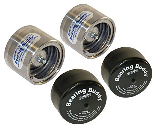 Bearing Buddy Stainless Steel Bearing Protectors (2.328" Diameter) With Bras - Pair #TOP22