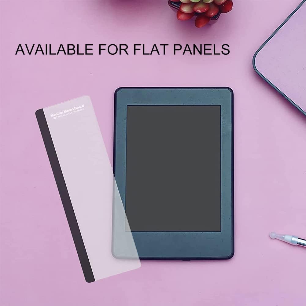 Tablica notatek komputerowych, notatki na panelu bocznym, notatki do komputera Panel boczny, wielofunkcyjny przezroczysty wyświetlacz Memo akrylowa tablica lewa i prawa