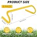 WOPPLXY 6 Pcs Speed Agility Training Hurdles, 6'' Detachable Agility Training Hurdles, Speed Training Agility Hurdles, Speed and Agility Training Equipment for Athletes, Soccer Training(Yellow)