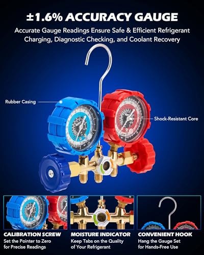 Orion Motor Tech FBA-VPHB00AOG Ac Vacuum Pump And Gauge Set thumb #6