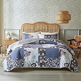 Morbuy Colchas Cama Modernas, Colcha Bouti Cama con Fundas de Almohada Cubrecama Suaves con Funda de Cojin Colcha Cubre Cama Fina Ligeras para Verano y Entretiempo (176*230+51*66cm,Flor de Paisley 5)