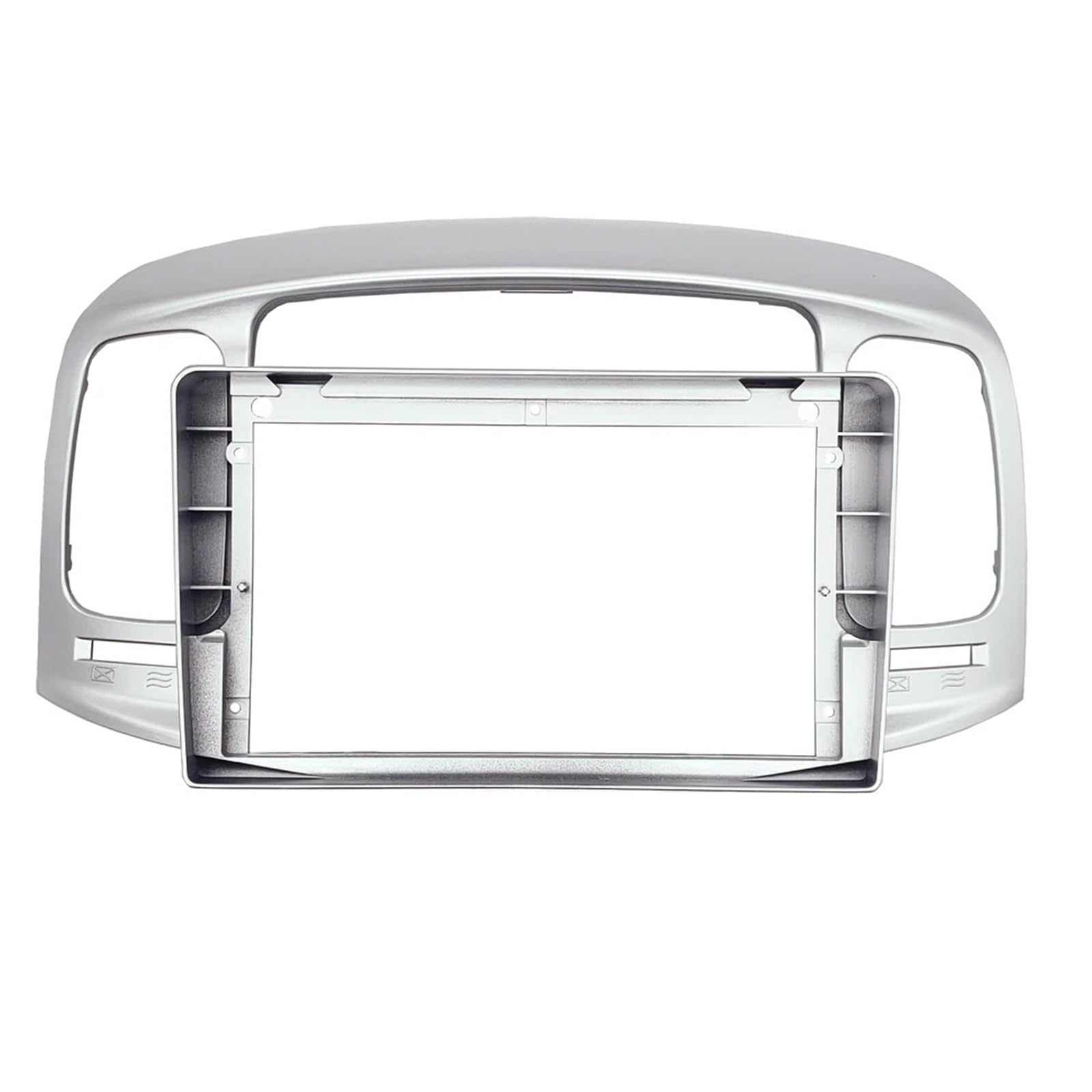 zaślepki radia Pasuje do HYUNDAI Accent 09-12 ramka stereo Adapter płyty montażowej zestaw przycinania ramek 2 Din wykończeniowa radia samochodowego(B)