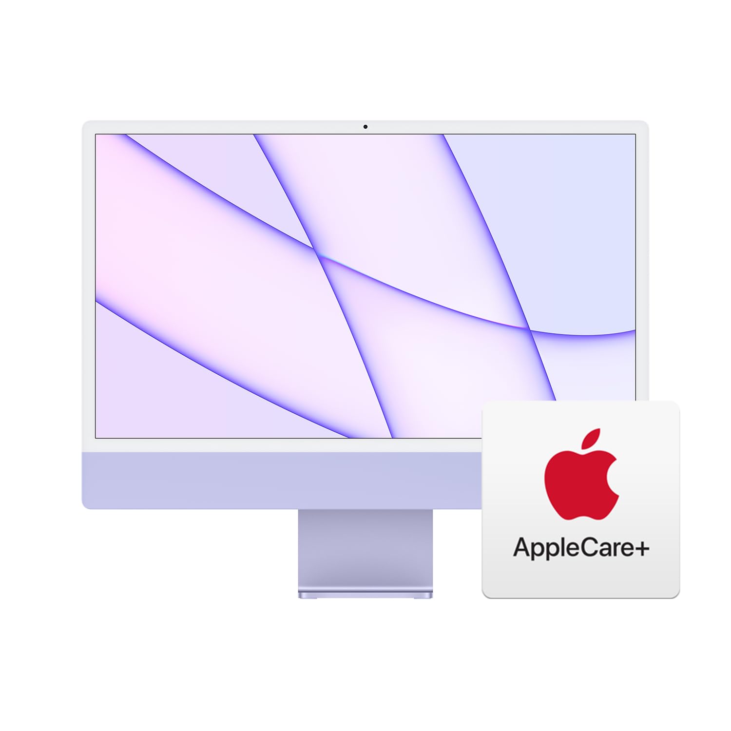 Apple2023 iMac All-in-One Desktop Computer with M3 chip: 8-core CPU, 10-core GPU, 24-inch Retina Display, 256GB SSD Storage. Works with iPhone/iPad; Purple with AppleCare+ (3 Years)