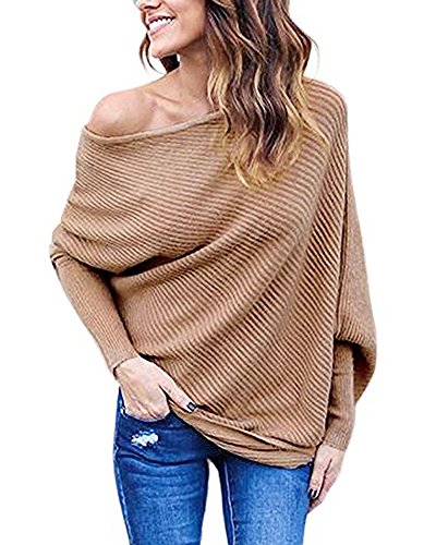 IMixCity Donne on/off Una Spalla Maglione Maniche