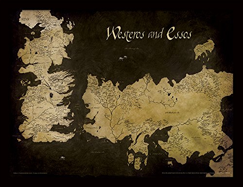 Game Of Thrones Juego de Tronos 30 x 40 cm Poniente y...