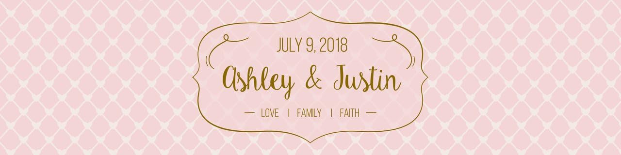 DesignThatSign 100 Pink Heart Pattern Wedding Anniversary Engagement Party Water Bottle Labels Bridal Shower Birthday