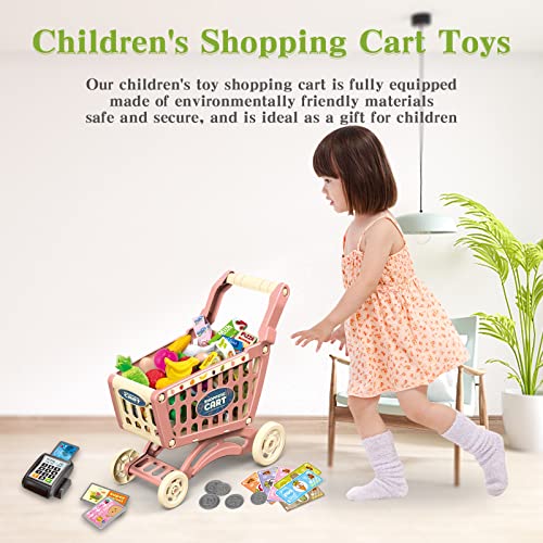 RedCrab Shopping Cart for Kids 54 Pieces Store Accessory Set - Image 2