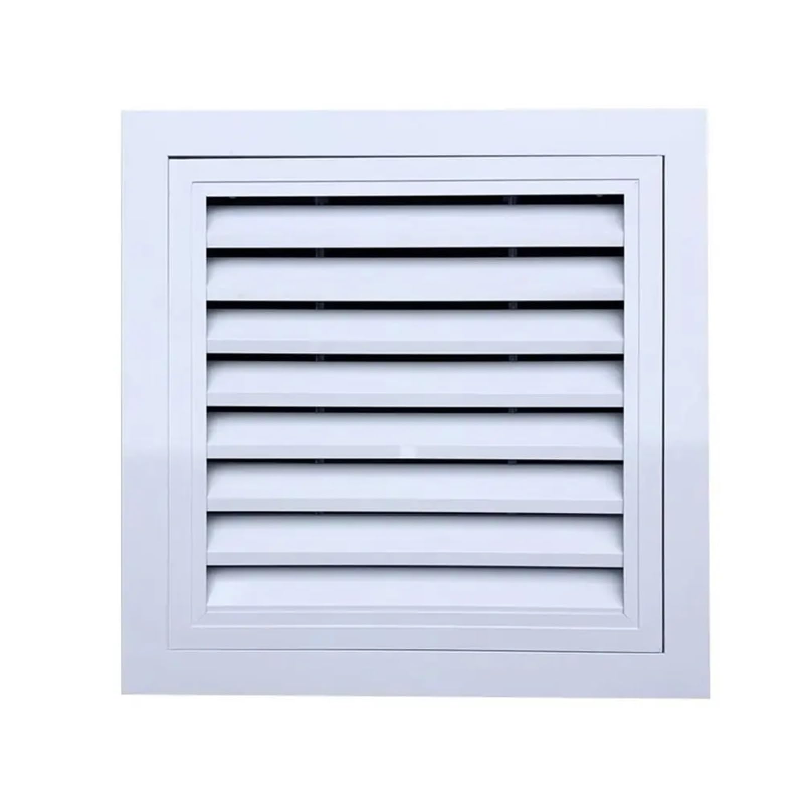 Ventilator Grille Aluminum Alloy Air Vent Square with Mesh Gable White Cover Ceiling for air Vent(400x400mm)