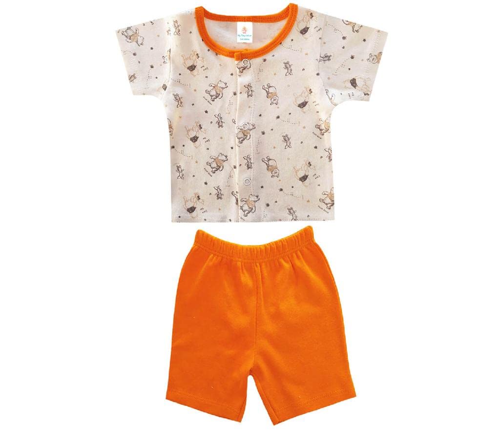 My Tiny Wear Carefully Crafted Layette Set with Vest and Pull-On Pants, Soft Colors and Prints for Little Ones Comfort