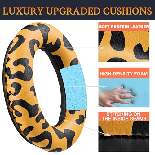 Image of SoloWIT Protein Leather Earpads Cushions for Bose Headphones, Replacement Ear Pads for Bose QuietComfort 15 QC15 QC25 QC2 QC35 /Ae2 Ae2i Ae2w /SoundTrue & SoundLink Around-Ear Series - Tiger Stripes
