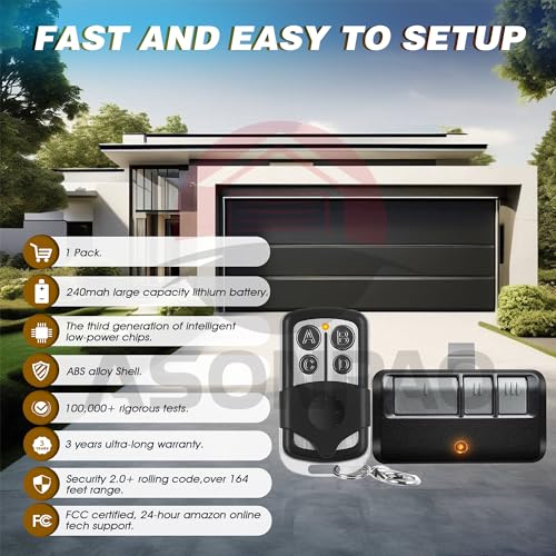 2-for-893LM-953ESTD-LiftMaster-Chamberlain-Garage-Door-Opener-Remote-Yellow-Learn-Button-Security-20-myQ-3-Year-Warranty