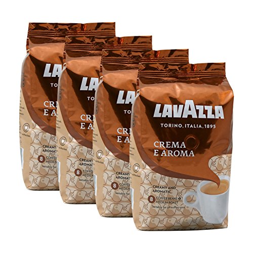 Lavazza Crema e Aroma, Café en Grano, 4x 1000g
