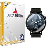 DeltaShield Screen Protector for Motorola Moto 360 46mm (2nd Gen,2015)(6-Pack) Anti-Bubble Military-