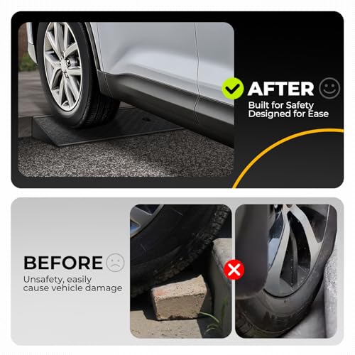 image for Auto Dynasty Rubber Curb Ramps, 2