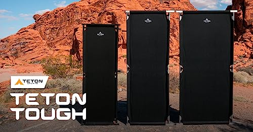 TETON-Sports-Camping-Cot-with-Patented-Pivot-Arm-Folding-Camping-Cot-for-Car-Tent-Camping-Durable-Canvas-Sleeping-Cot-Portable-Camping-Accessory