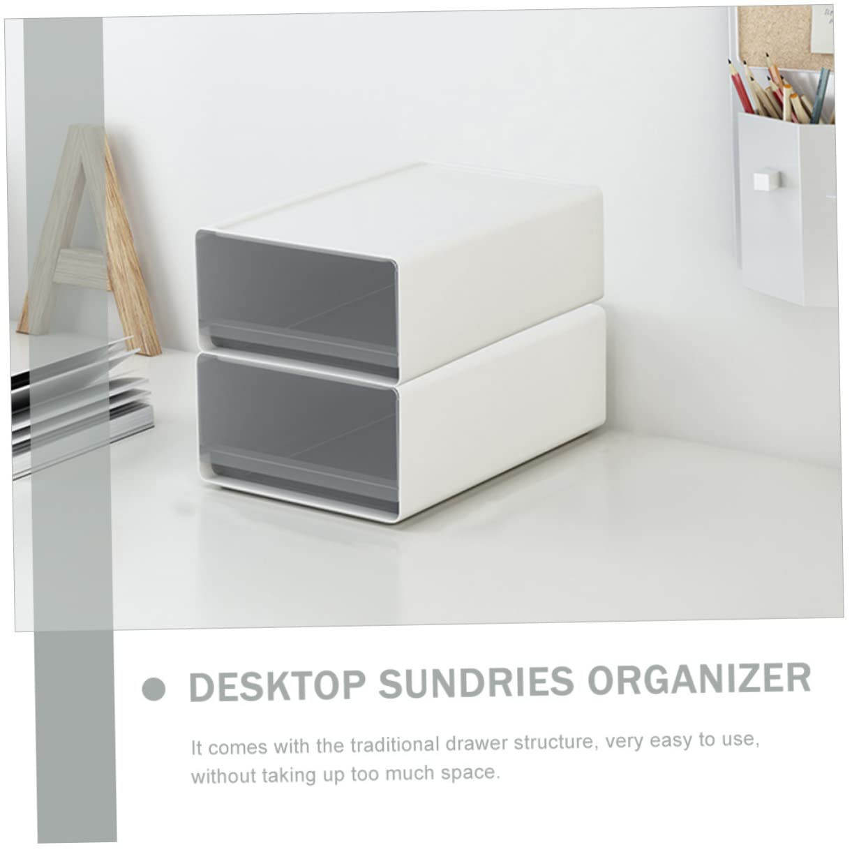 DOITOOL 2piezas Caja De Almacenamiento Organizador De Archivos Unidades Apilable Contenedor De Almacenamiento Caja De Papelería Para Organizar Escritorios y De Trabajo