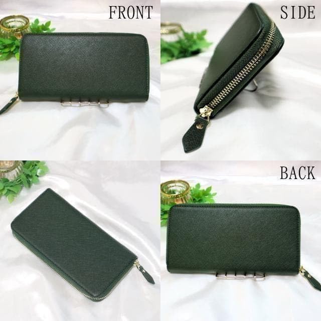 ⭐️ 極美品 プラダ サフィアーノ メタル ラウンドファスナー 長財布 グリーン Amazon.co.jp: 長財布 ラウンドファスナー 大容量 グリーン