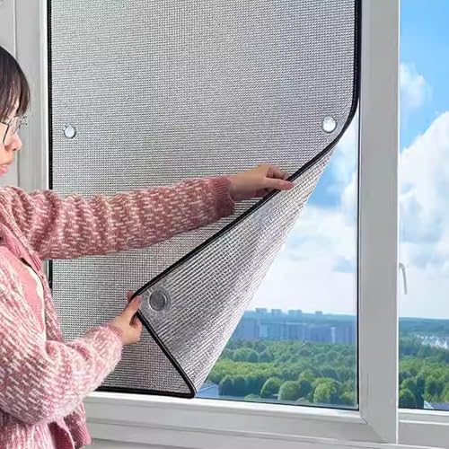 Verdunkelung Fensterfolie Isolationsfolie mit Saugnäpfen Aluminium Folie Reflektierende Fensterfolie Auto Sonnenschutz Kühlung Fensterfolie(40x80cm) Verdunkelung Fensterfolie Isolationsfolie mit Saugnäpfen Aluminium Folie Reflektierende Fensterfolie Auto Sonnenschutz Kühlung Fensterfolie(40x80cm)