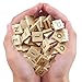 DSYJ 100 Pcs Wood Scrabble Tiles Scrabble Letters 1 Complete Sets of Wood Tiles - Perfect for Crafts, Letter Tiles, Spelling by Clever Delights
