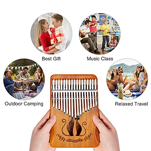Kalimba 17 Keys Thumb Piano, Portable Finger Piano, Songbook for Beginners, Tuning Hammer, Waterproof Protective Case… - Les Beatles, Paul McCartney, John Lennon, RIngo Starr, George Harrison Kalimba 17 Keys Thumb Piano, Portable Finger Piano, Songbook for Beginners, Tuning Hammer, Waterproof Protective Case… – Image 8