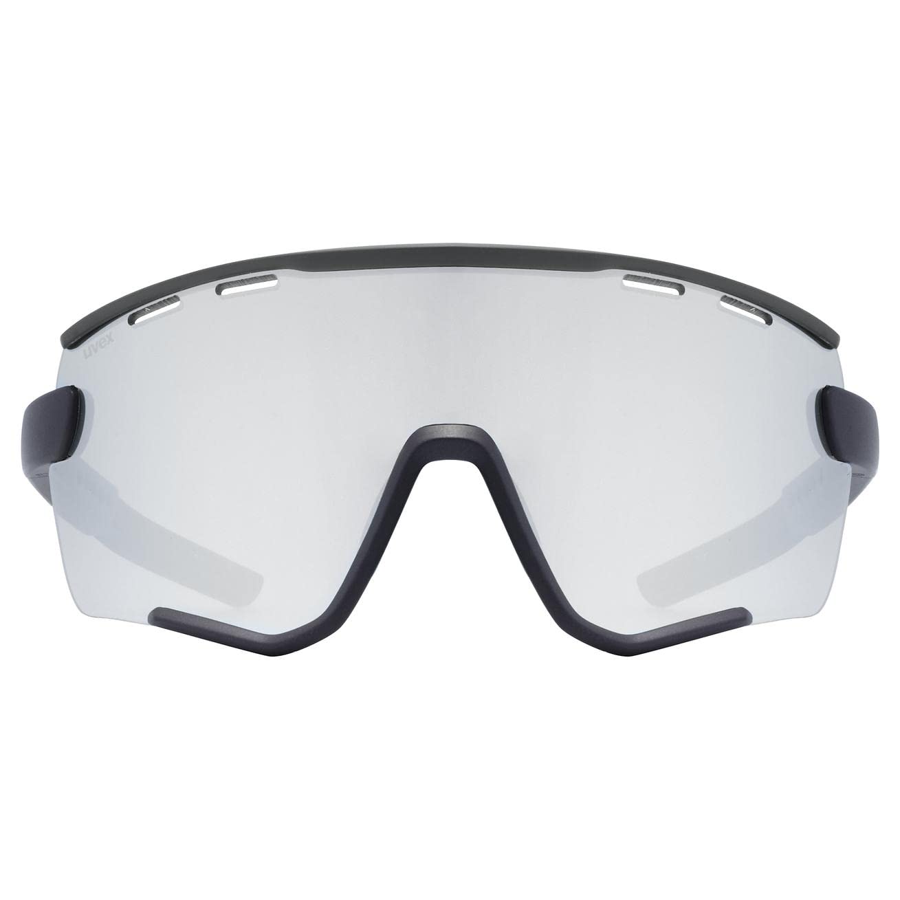 uvex sportstyle 236, okulary sportowe unisex-dorosły, black matt/mirror silver, one size