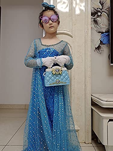 Costume Gloves Kids Girls Boys Princess Dress Up Gloves Short Spandex Formal Gloves For Child Tea Party,Birthday,Yellow4