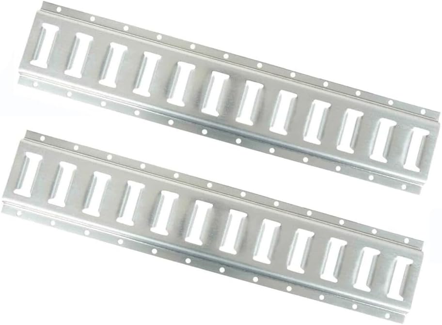 Mytee Products 2 Pack 5' Horizontal E-Track Tie-Down Rail - Galvanized Steel Trailer Tie Down Track, 12 Gauge Heavy Duty E-Track System for Cargo Securement in Vans & Trucks - Gray