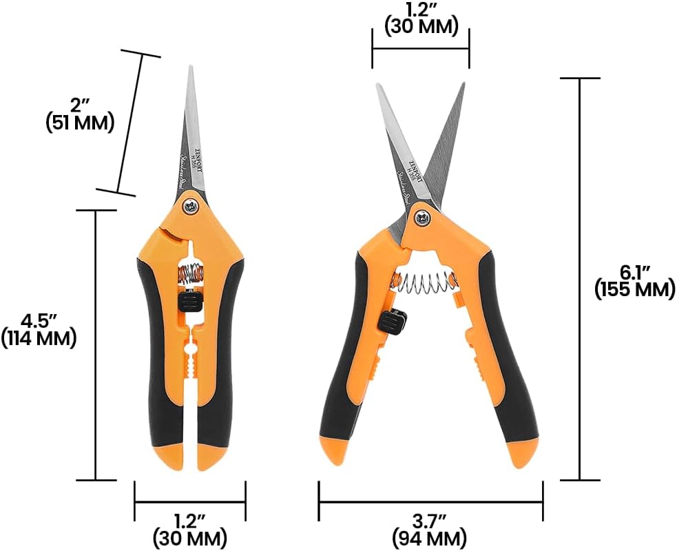 Zenport H355-12PK Microblade Shear, 12, Yellow/Black