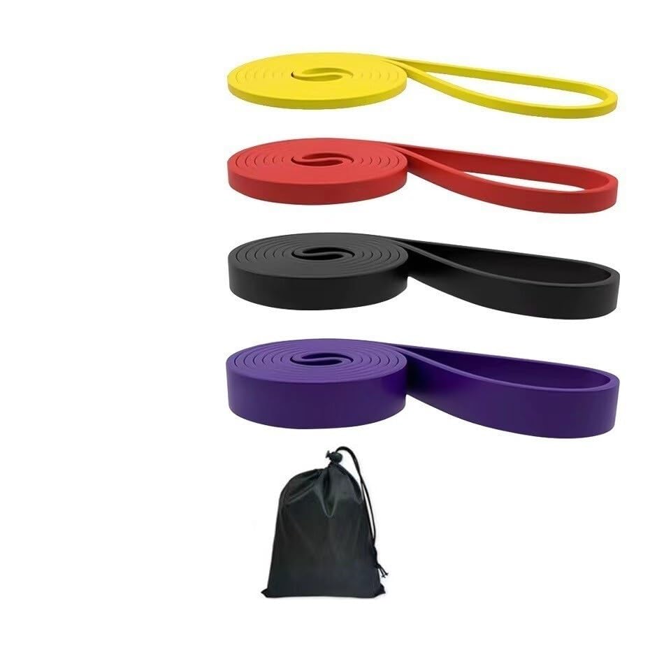 Fitness Widerstandsband aus TPE, Klimmzughilfe Band, Trainingsband für Krafttraining, Muskelaufbau, Dehnen, Physiotherapie und Rehabilitation, 2080mm
