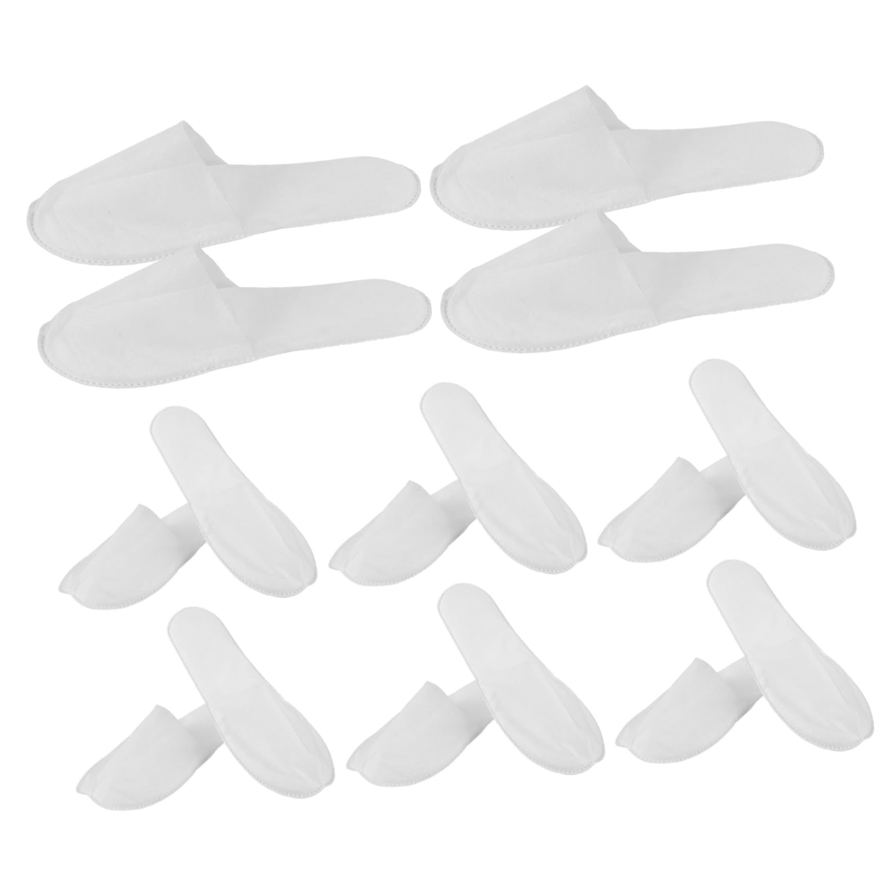 BELLIFFY Disposable Slippers Non Woven Spa Slippers with Water Ripple Bottom for Guests Comfortable Single Use Footwear for Travel and Massage Unisex