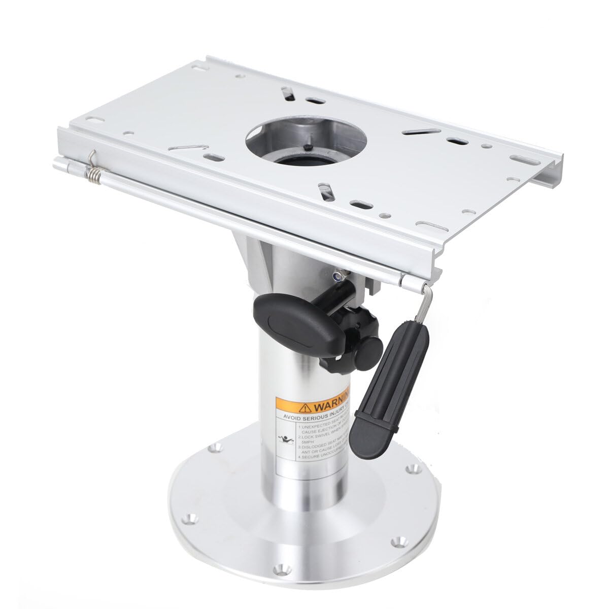 Lfhelper Adjustable Boat Seat Pedestal Base - Height Adjustable 13-19 inches - Sturdy Aluminum Construction for Boat Seat